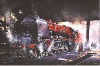steam locomotive art